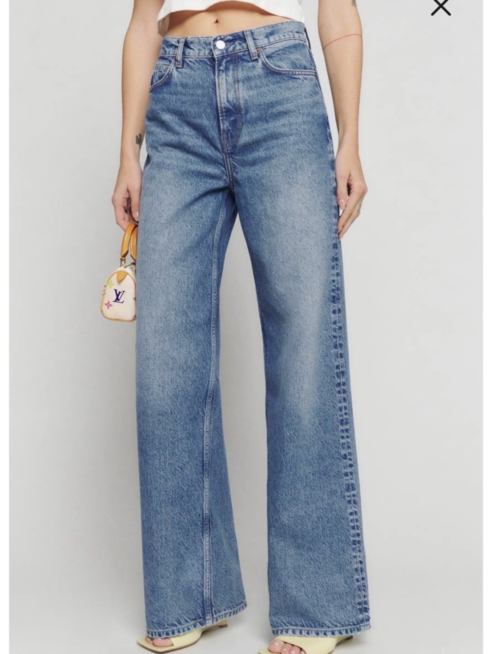 Reformation Cary Slouchy High Rise Wide Leg Jeans 27 NWT